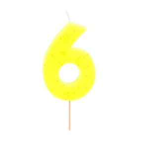 Vela 6 Amarelo Flúor